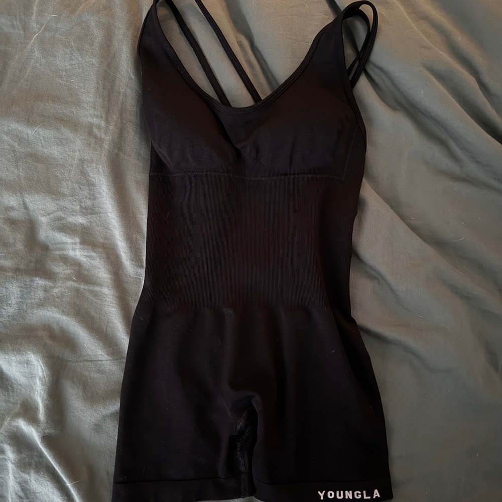 YoungLA Black Strappy Bodysuit